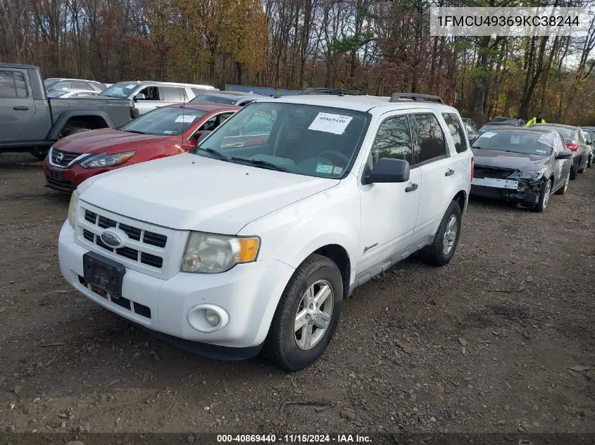 2009 Ford Escape Hybrid Limited VIN: 1FMCU49369KC38244 Lot: 40869440