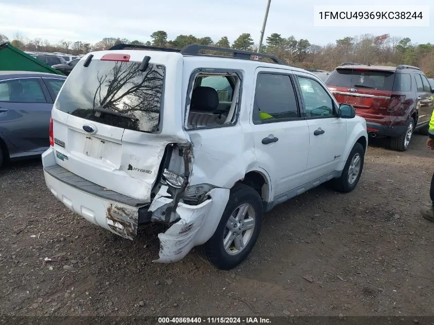 2009 Ford Escape Hybrid Limited VIN: 1FMCU49369KC38244 Lot: 40869440