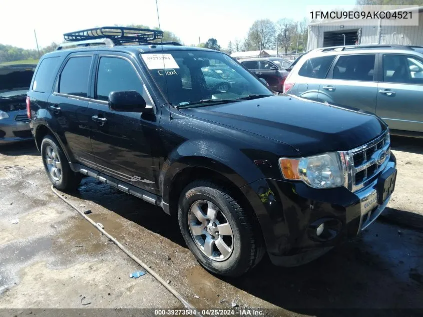 2010 Ford Escape Limited VIN: 1FMCU9EG9AKC04521 Lot: 39273584