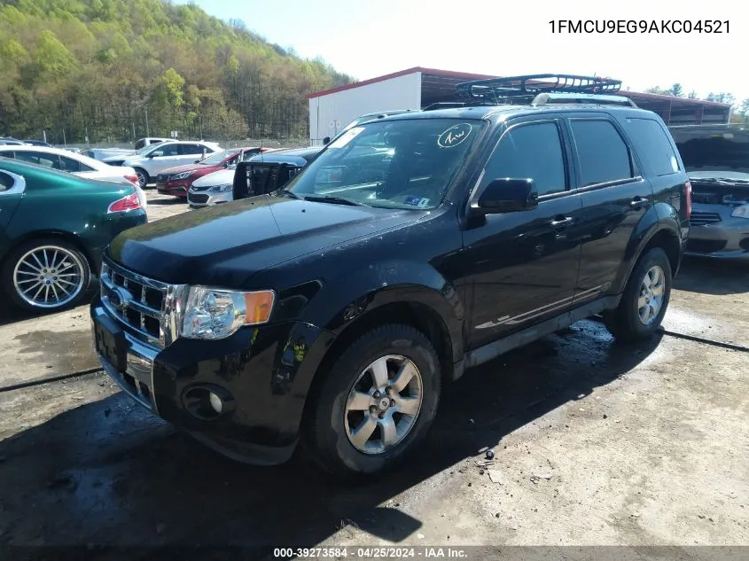 2010 Ford Escape Limited VIN: 1FMCU9EG9AKC04521 Lot: 39273584