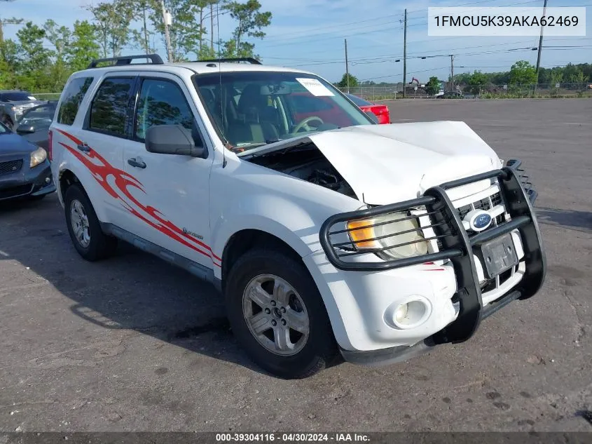 2010 Ford Escape Hybrid Limited VIN: 1FMCU5K39AKA62469 Lot: 39304116