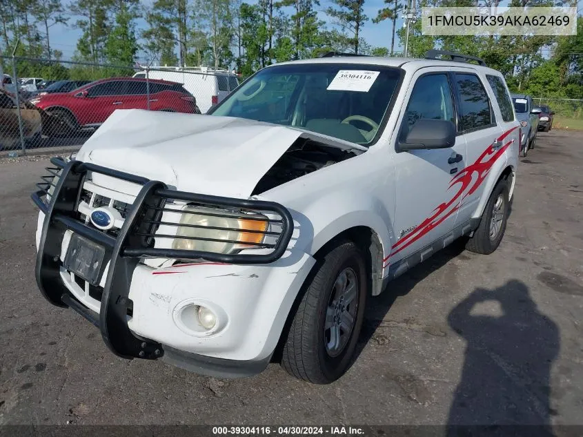 2010 Ford Escape Hybrid Limited VIN: 1FMCU5K39AKA62469 Lot: 39304116