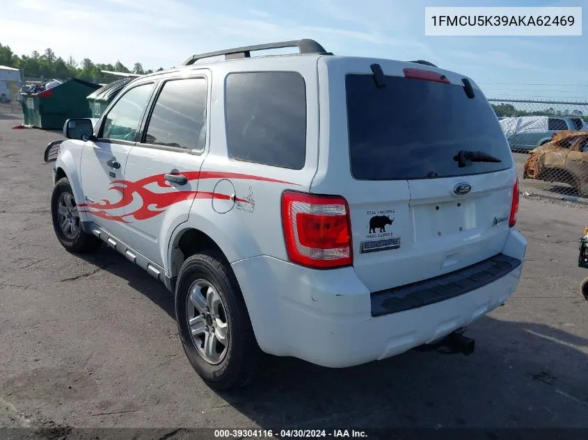 2010 Ford Escape Hybrid Limited VIN: 1FMCU5K39AKA62469 Lot: 39304116