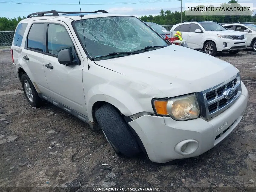 2010 Ford Escape Xlt VIN: 1FMCU0D77AKA09367 Lot: 39423617