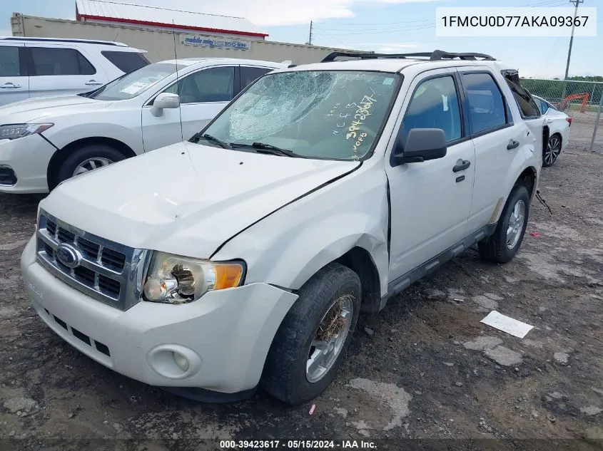 2010 Ford Escape Xlt VIN: 1FMCU0D77AKA09367 Lot: 39423617