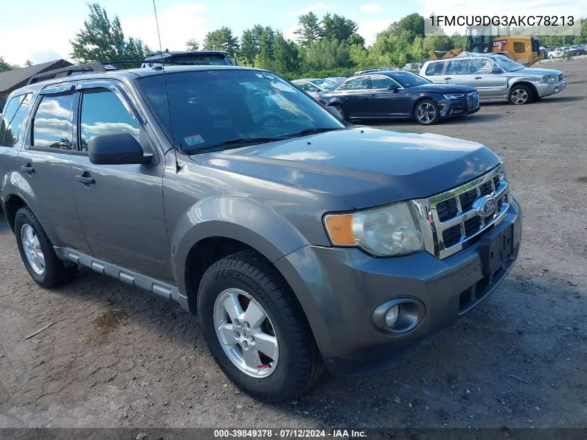 2010 Ford Escape Xlt VIN: 1FMCU9DG3AKC78213 Lot: 39849378