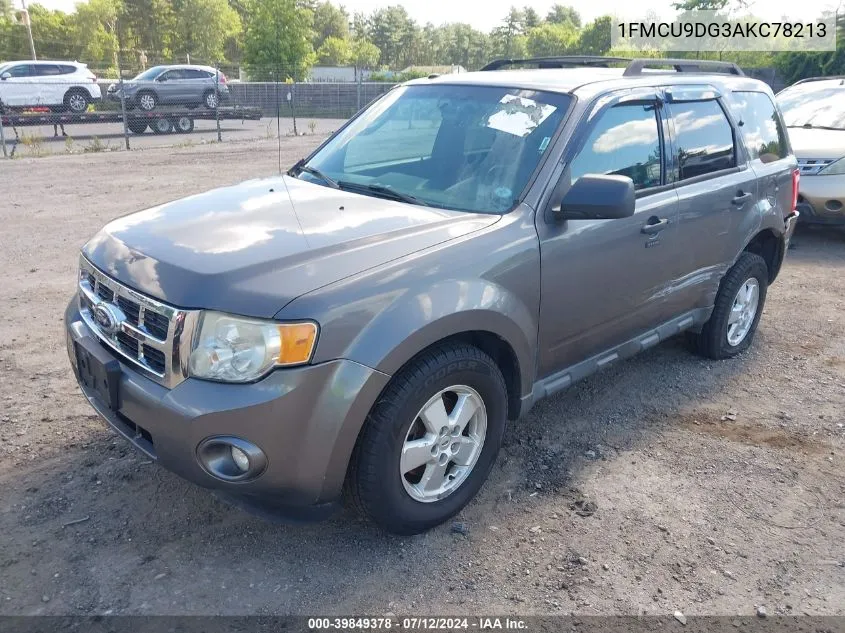 2010 Ford Escape Xlt VIN: 1FMCU9DG3AKC78213 Lot: 39849378