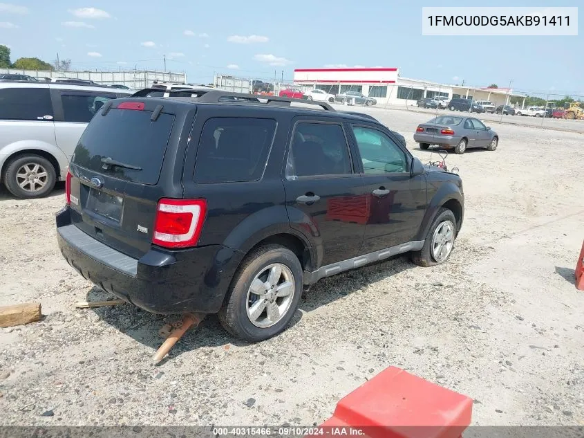 2010 Ford Escape Xlt VIN: 1FMCU0DG5AKB91411 Lot: 40315466