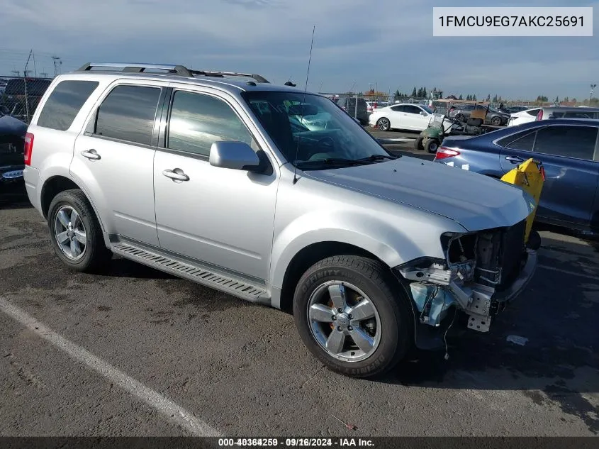 2010 Ford Escape Limited VIN: 1FMCU9EG7AKC25691 Lot: 40364259