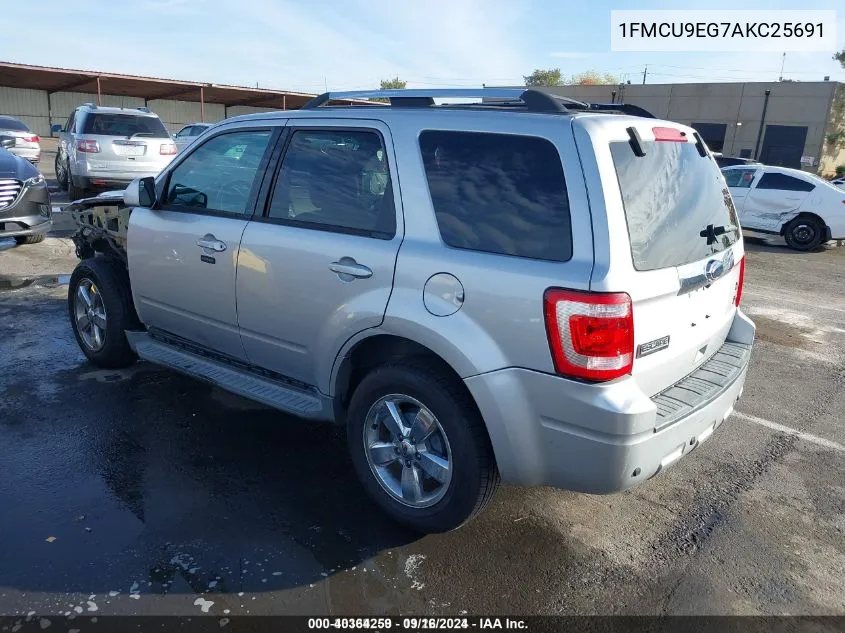 1FMCU9EG7AKC25691 2010 Ford Escape Limited