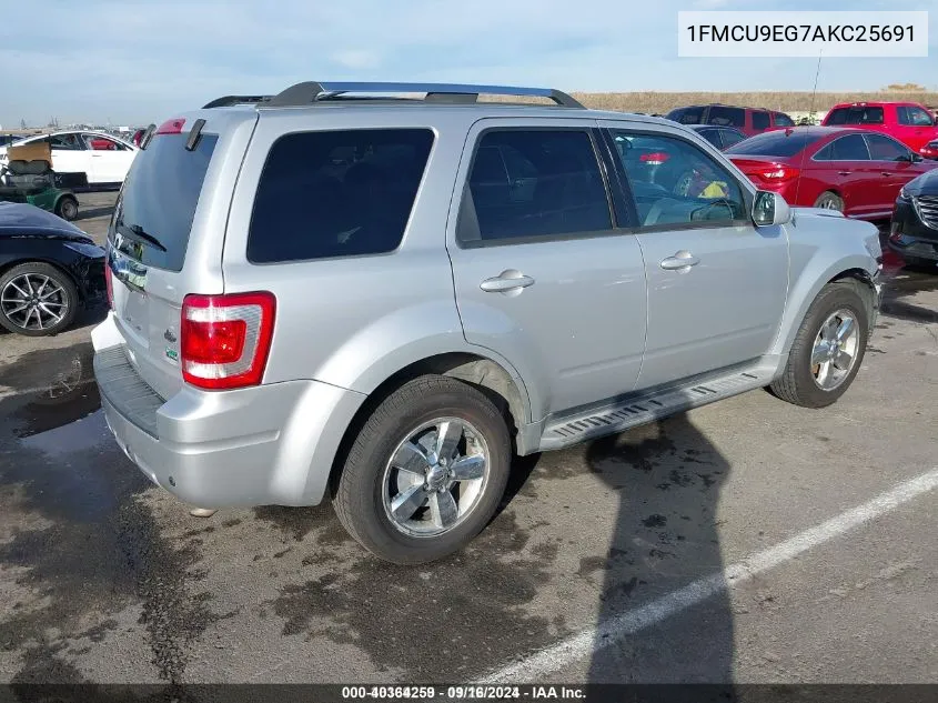 2010 Ford Escape Limited VIN: 1FMCU9EG7AKC25691 Lot: 40364259