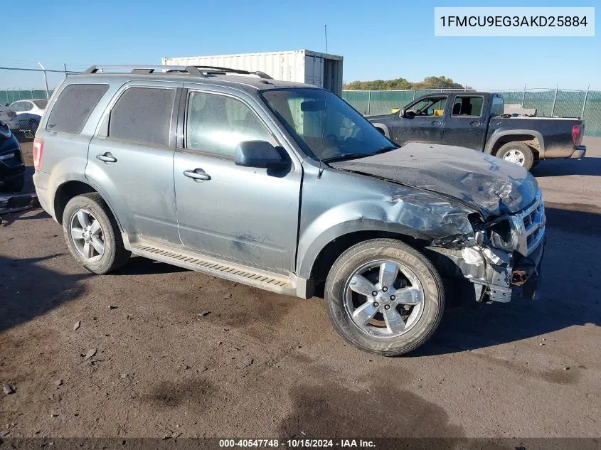 2010 Ford Escape Limited VIN: 1FMCU9EG3AKD25884 Lot: 40547748