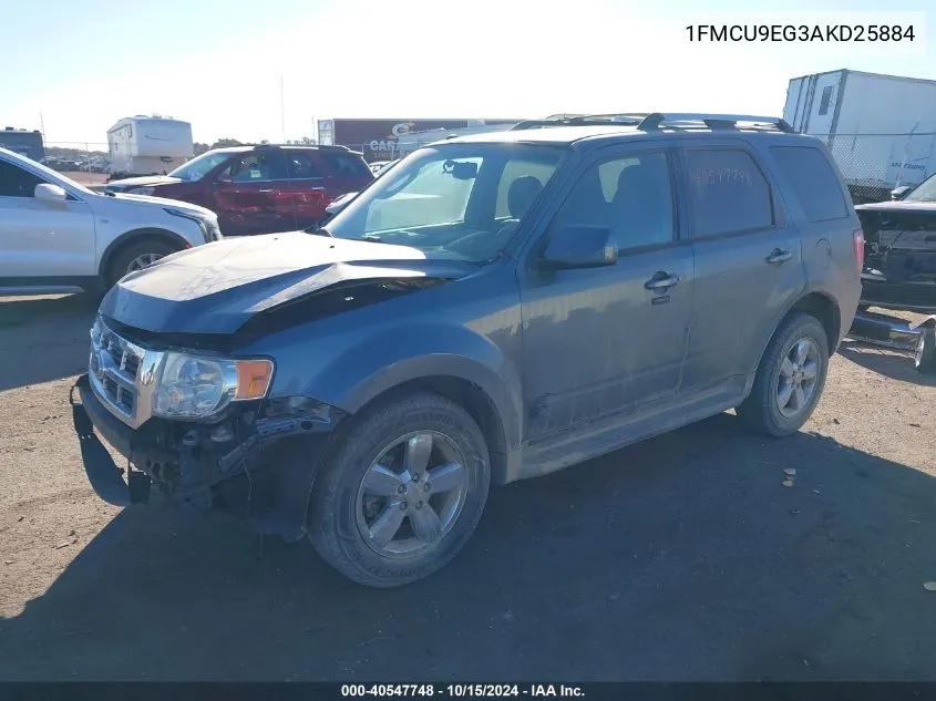 2010 Ford Escape Limited VIN: 1FMCU9EG3AKD25884 Lot: 40547748