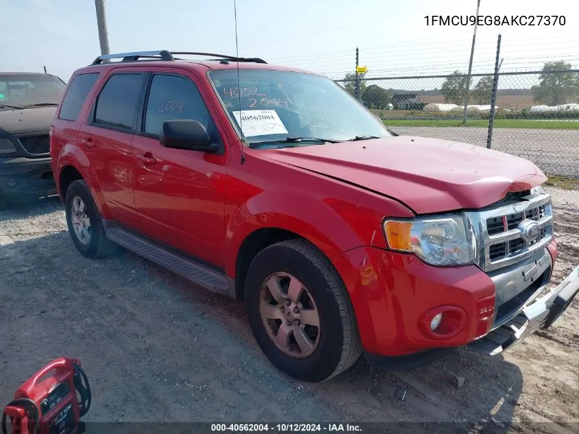 2010 Ford Escape Limited VIN: 1FMCU9EG8AKC27370 Lot: 40562004