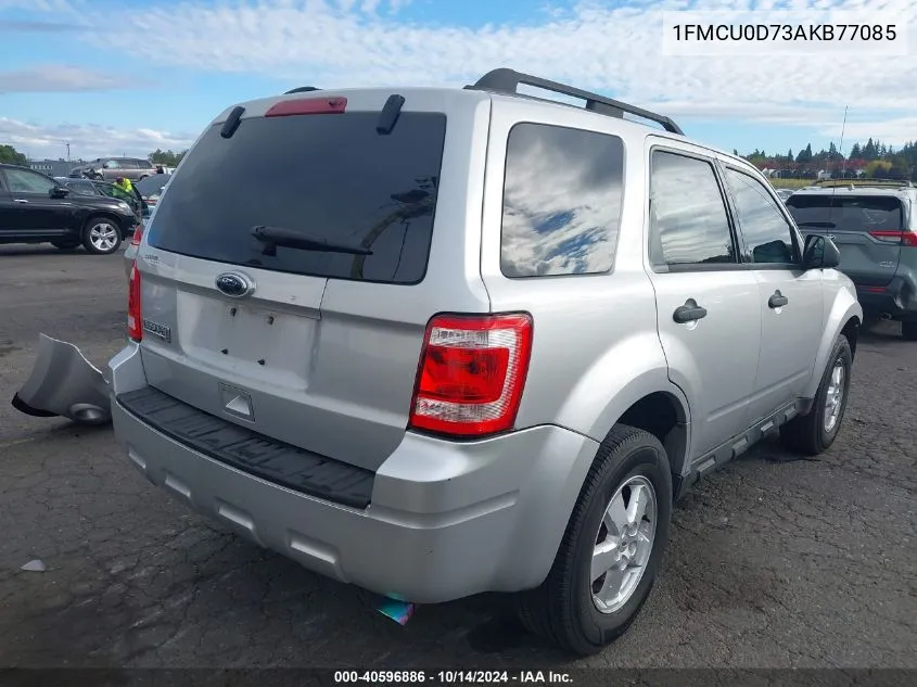 2010 Ford Escape Xlt VIN: 1FMCU0D73AKB77085 Lot: 40596886