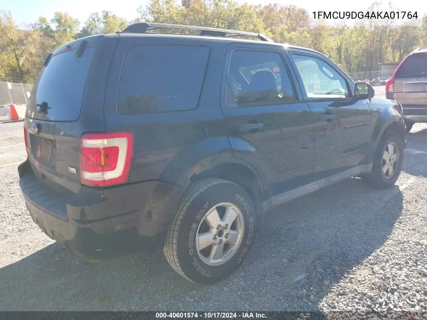 2010 Ford Escape Xlt VIN: 1FMCU9DG4AKA01764 Lot: 40601574