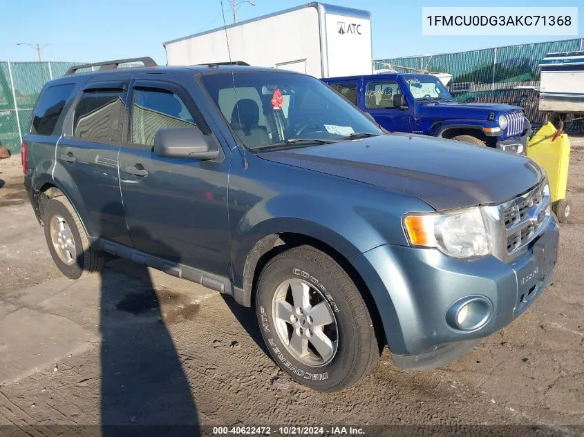 2010 Ford Escape Xlt VIN: 1FMCU0DG3AKC71368 Lot: 40622472