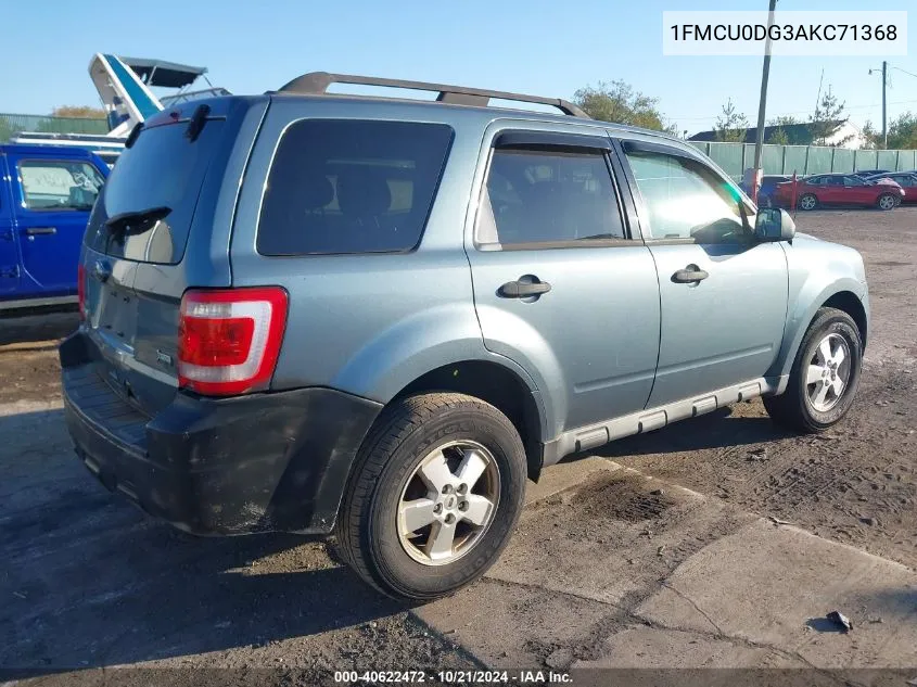 2010 Ford Escape Xlt VIN: 1FMCU0DG3AKC71368 Lot: 40622472