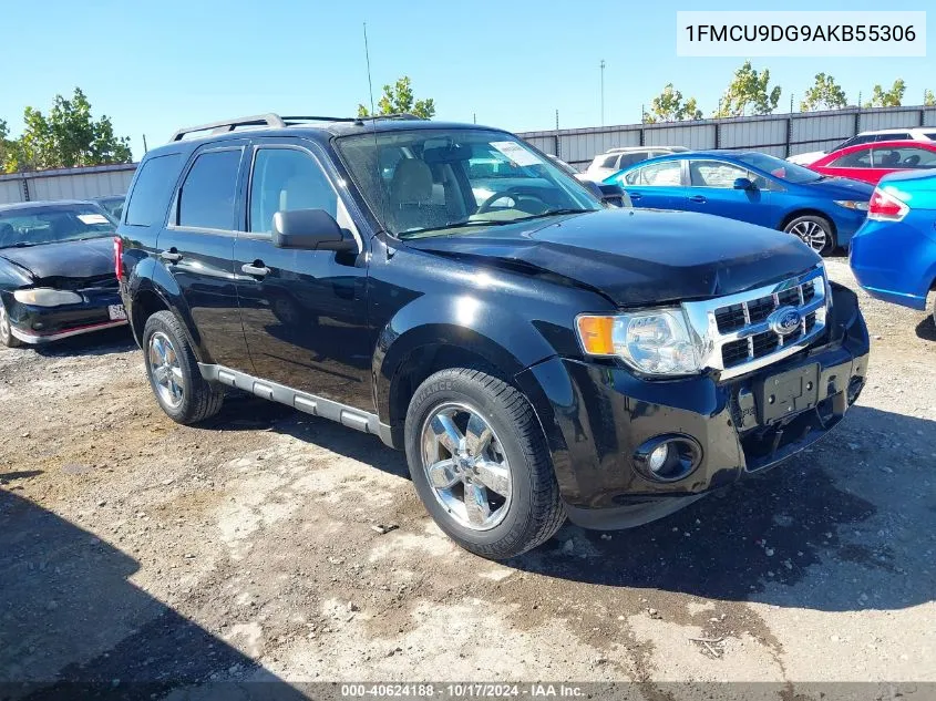 2010 Ford Escape Xlt VIN: 1FMCU9DG9AKB55306 Lot: 40624188