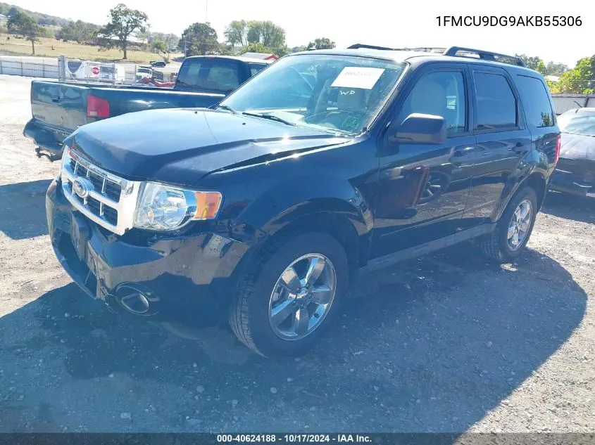 2010 Ford Escape Xlt VIN: 1FMCU9DG9AKB55306 Lot: 40624188