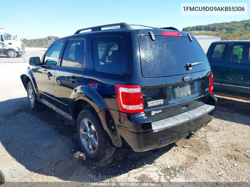 2010 Ford Escape Xlt VIN: 1FMCU9DG9AKB55306 Lot: 40624188