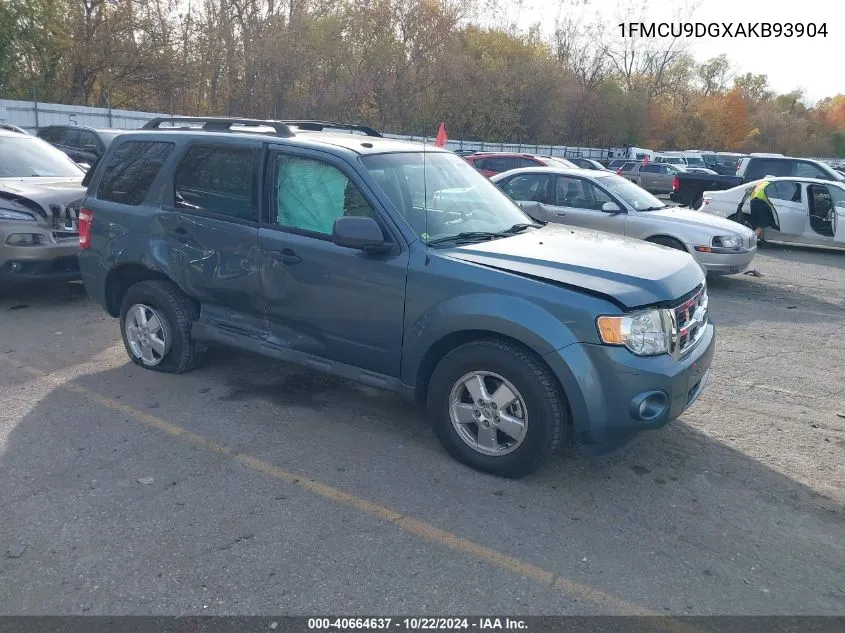 2010 Ford Escape Xlt VIN: 1FMCU9DGXAKB93904 Lot: 40664637