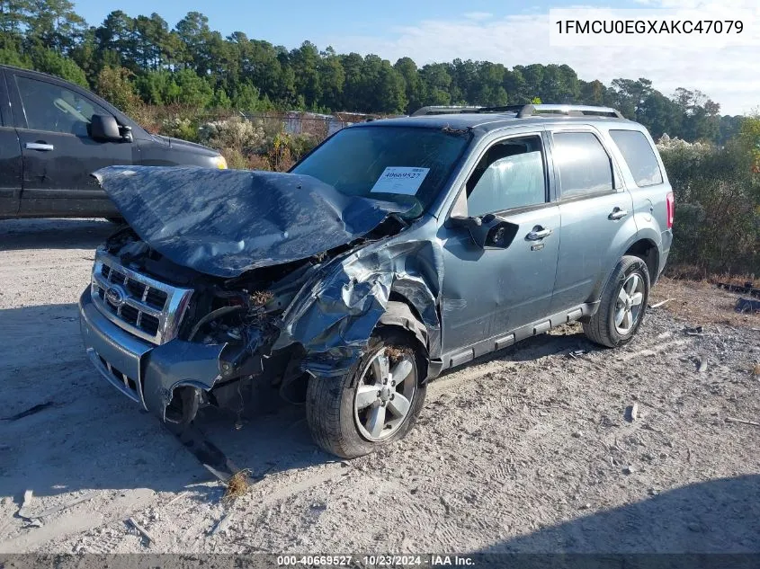 2010 Ford Escape Limited VIN: 1FMCU0EGXAKC47079 Lot: 40669527