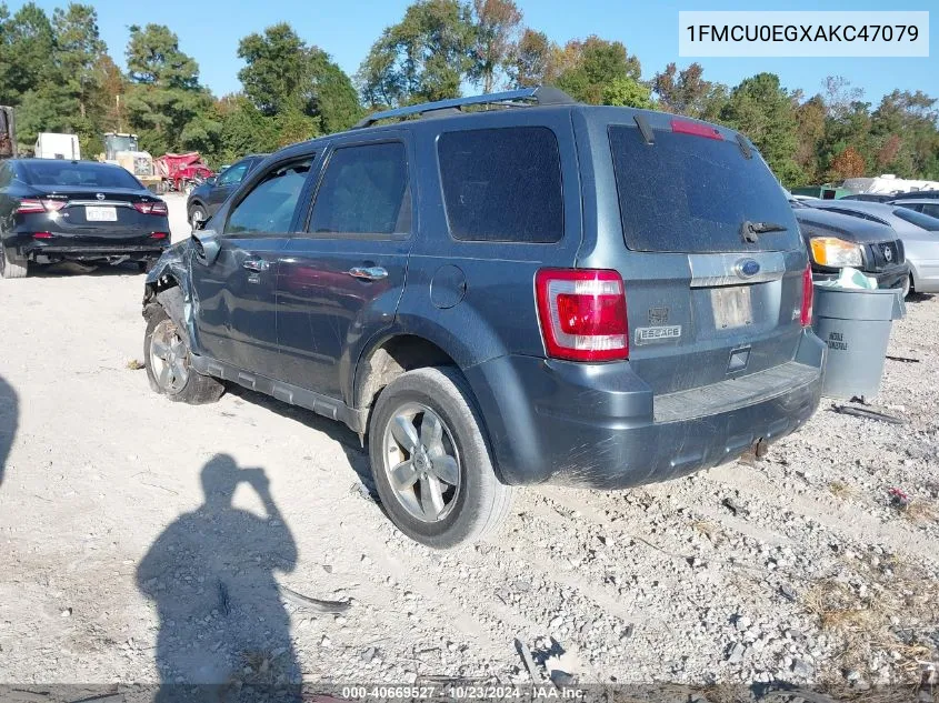 2010 Ford Escape Limited VIN: 1FMCU0EGXAKC47079 Lot: 40669527