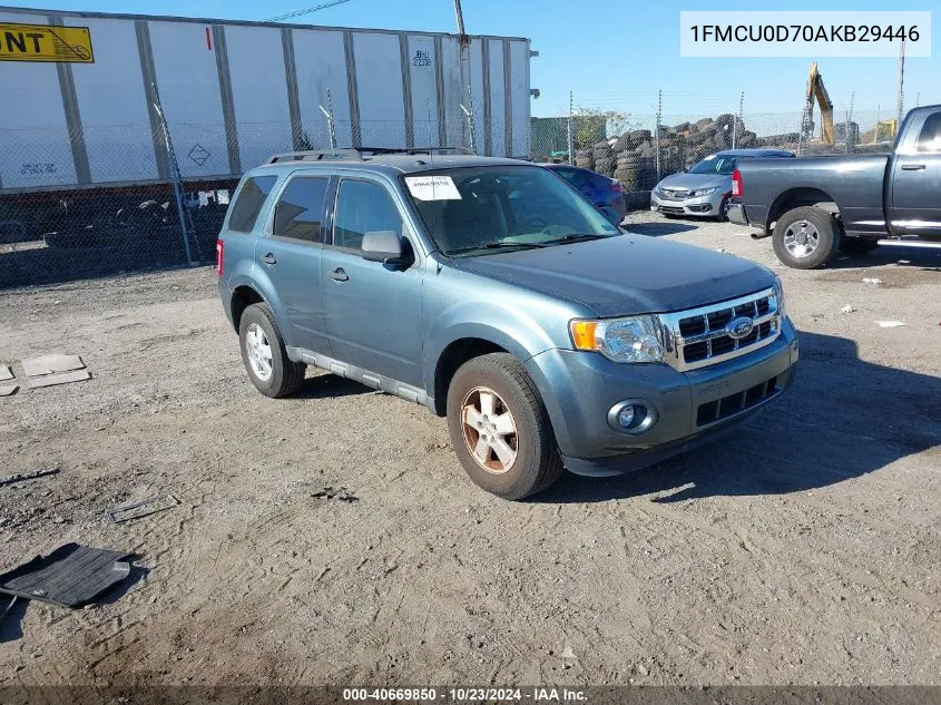 2010 Ford Escape Xlt VIN: 1FMCU0D70AKB29446 Lot: 40669850