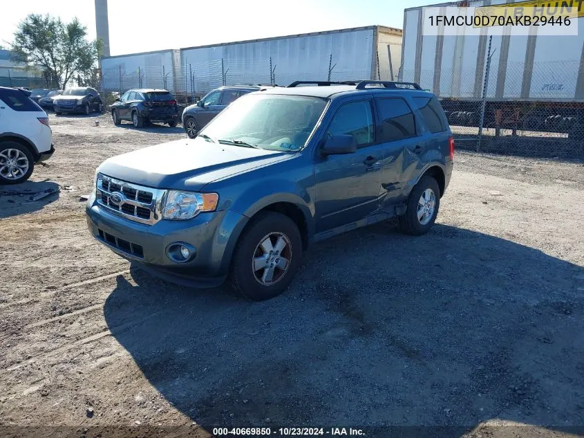 2010 Ford Escape Xlt VIN: 1FMCU0D70AKB29446 Lot: 40669850