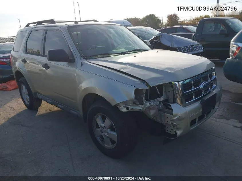 2010 Ford Escape Xlt VIN: 1FMCU0DG9AKC24796 Lot: 40670891