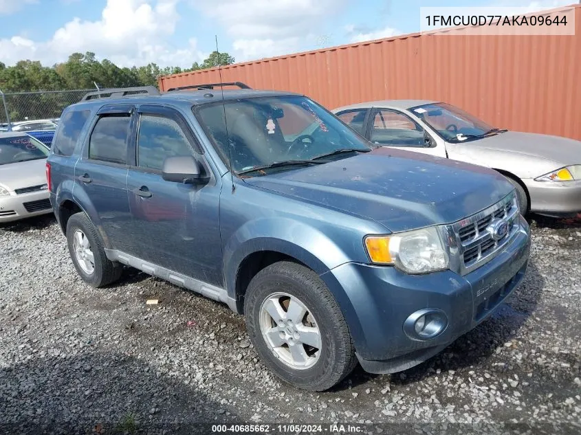 2010 Ford Escape Xlt VIN: 1FMCU0D77AKA09644 Lot: 40685662