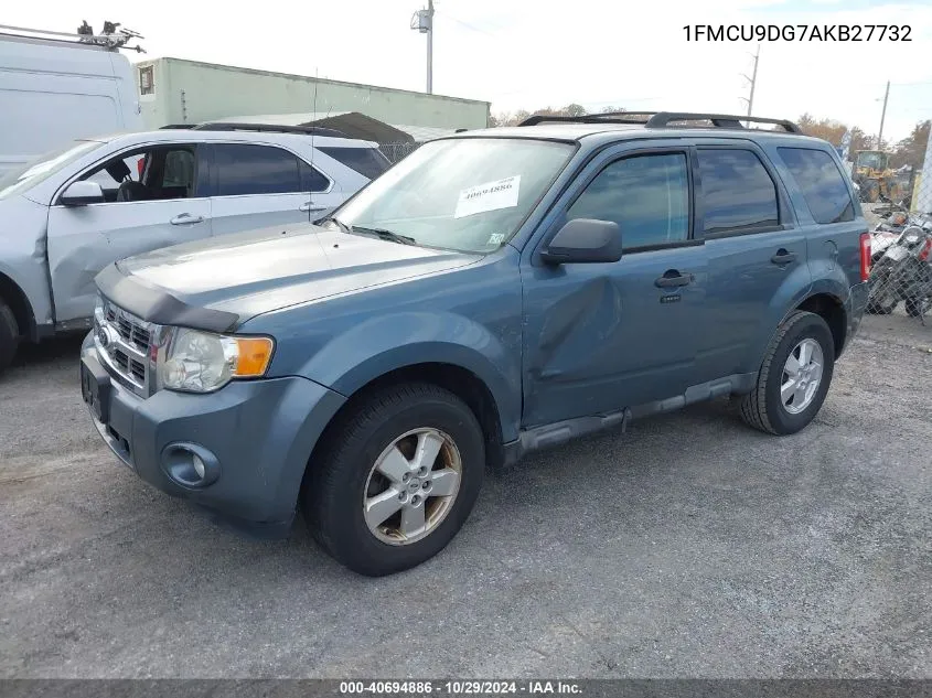 2010 Ford Escape Xlt VIN: 1FMCU9DG7AKB27732 Lot: 40694886