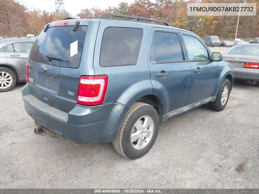 2010 Ford Escape Xlt VIN: 1FMCU9DG7AKB27732 Lot: 40694886