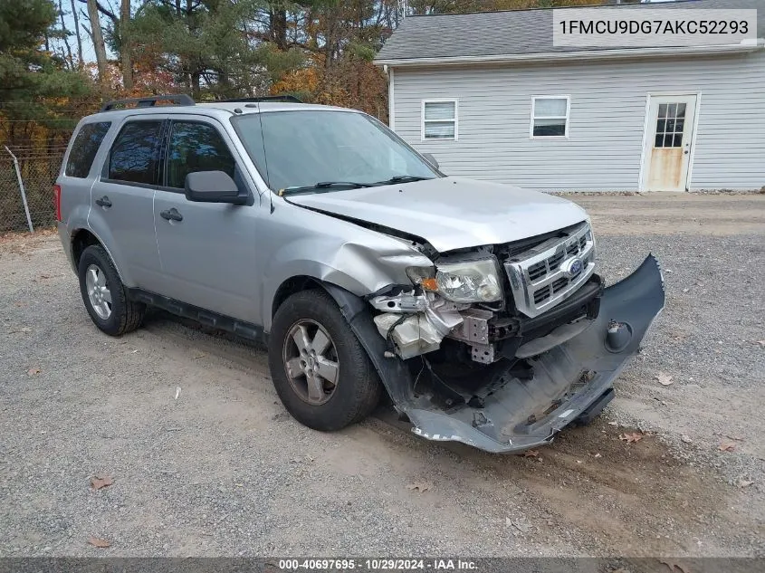 2010 Ford Escape Xlt VIN: 1FMCU9DG7AKC52293 Lot: 40697695