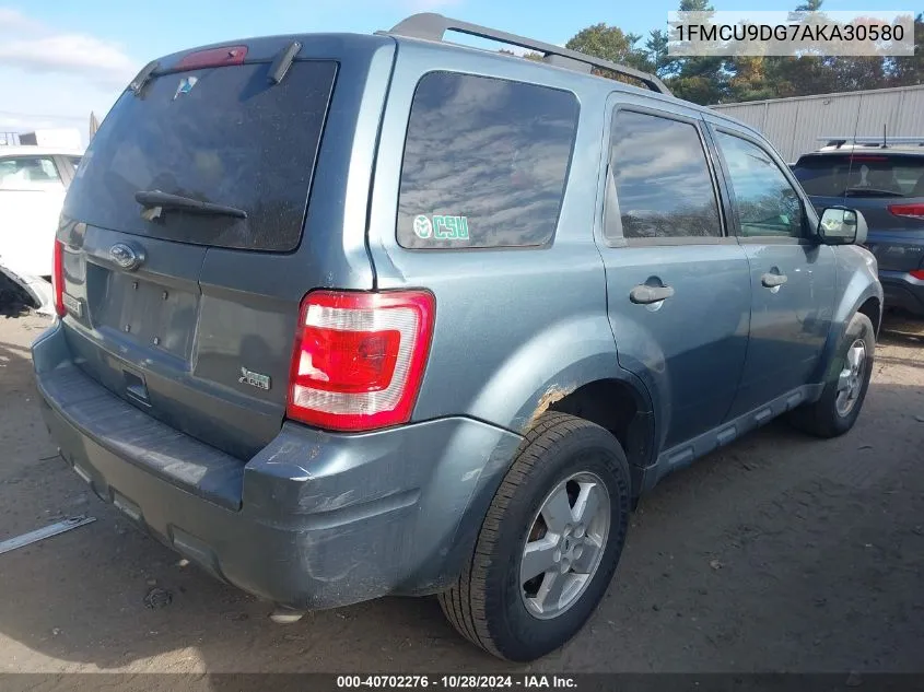 2010 Ford Escape Xlt VIN: 1FMCU9DG7AKA30580 Lot: 40702276