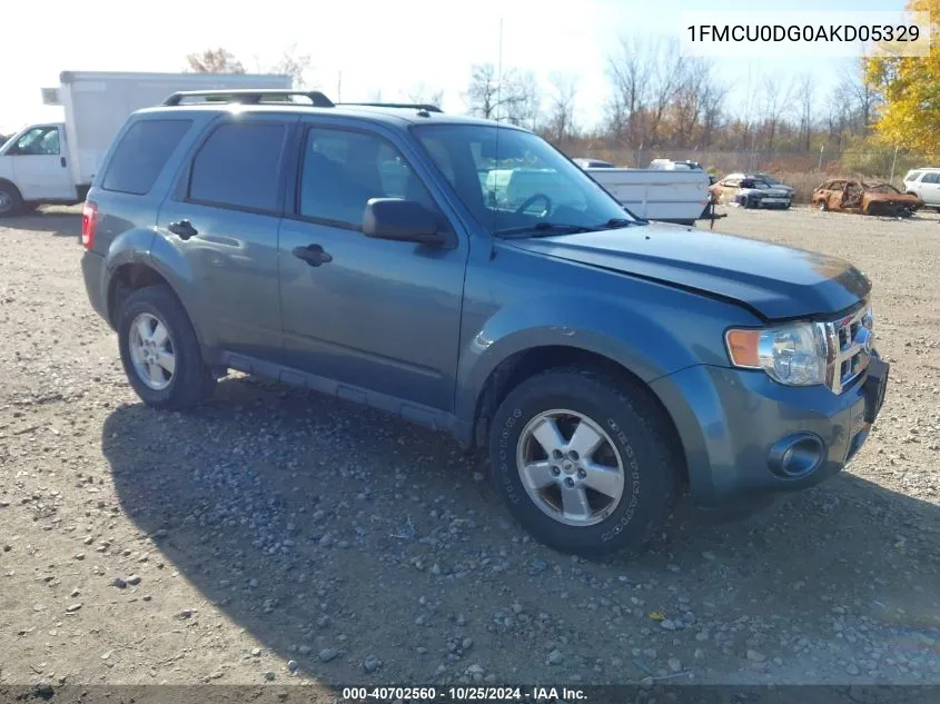 2010 Ford Escape Xlt VIN: 1FMCU0DG0AKD05329 Lot: 40702560