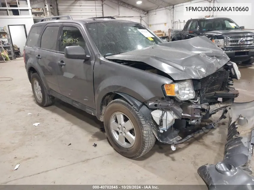 2010 Ford Escape Xlt VIN: 1FMCU0DGXAKA10660 Lot: 40702845