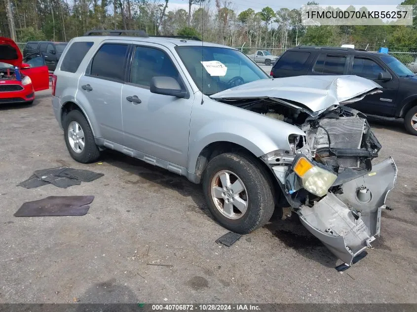 2010 Ford Escape Xlt VIN: 1FMCU0D70AKB56257 Lot: 40706872