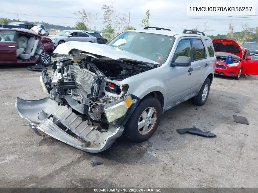 2010 Ford Escape Xlt VIN: 1FMCU0D70AKB56257 Lot: 40706872