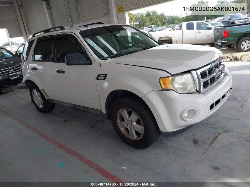 2010 Ford Escape Xlt VIN: 1FMCU0DG5AKB01674 Lot: 40714783