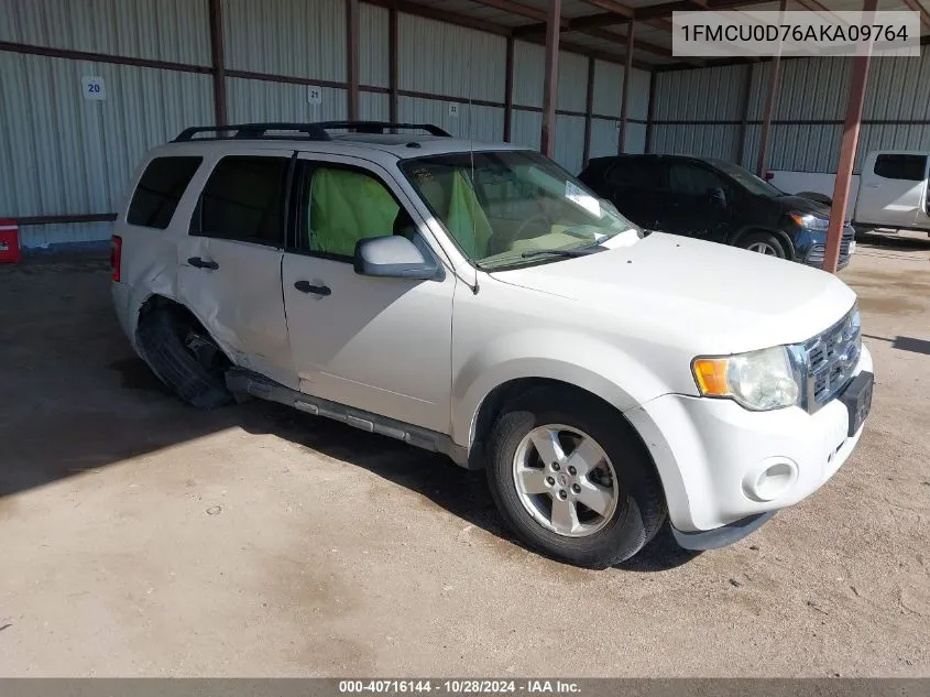 2010 Ford Escape Xlt VIN: 1FMCU0D76AKA09764 Lot: 40716144