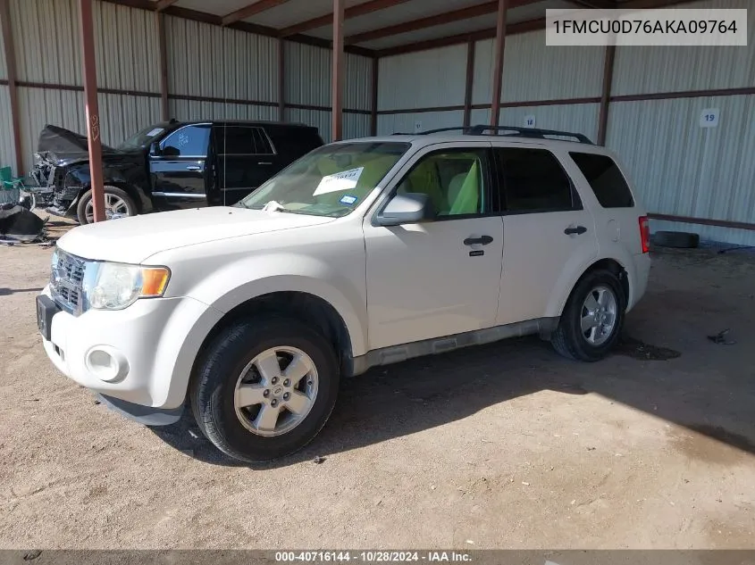 2010 Ford Escape Xlt VIN: 1FMCU0D76AKA09764 Lot: 40716144