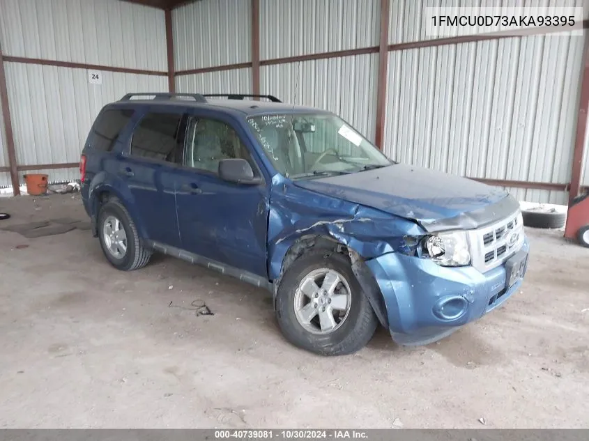 1FMCU0D73AKA93395 2010 Ford Escape Xlt