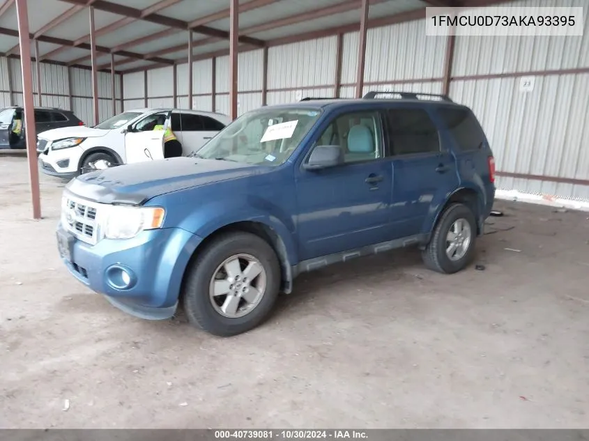 1FMCU0D73AKA93395 2010 Ford Escape Xlt