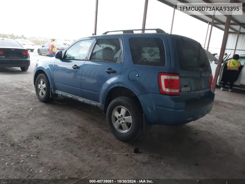 1FMCU0D73AKA93395 2010 Ford Escape Xlt