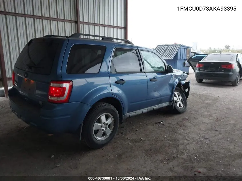 1FMCU0D73AKA93395 2010 Ford Escape Xlt