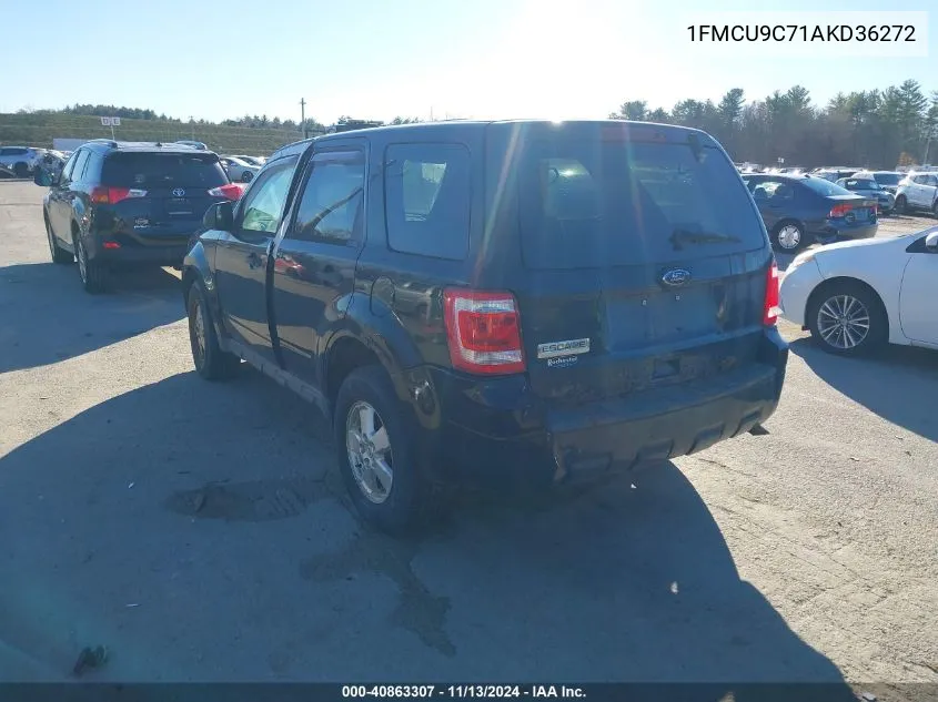 1FMCU9C71AKD36272 2010 Ford Escape Xls