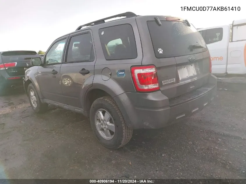 2010 Ford Escape Xlt VIN: 1FMCU0D77AKB61410 Lot: 40906194