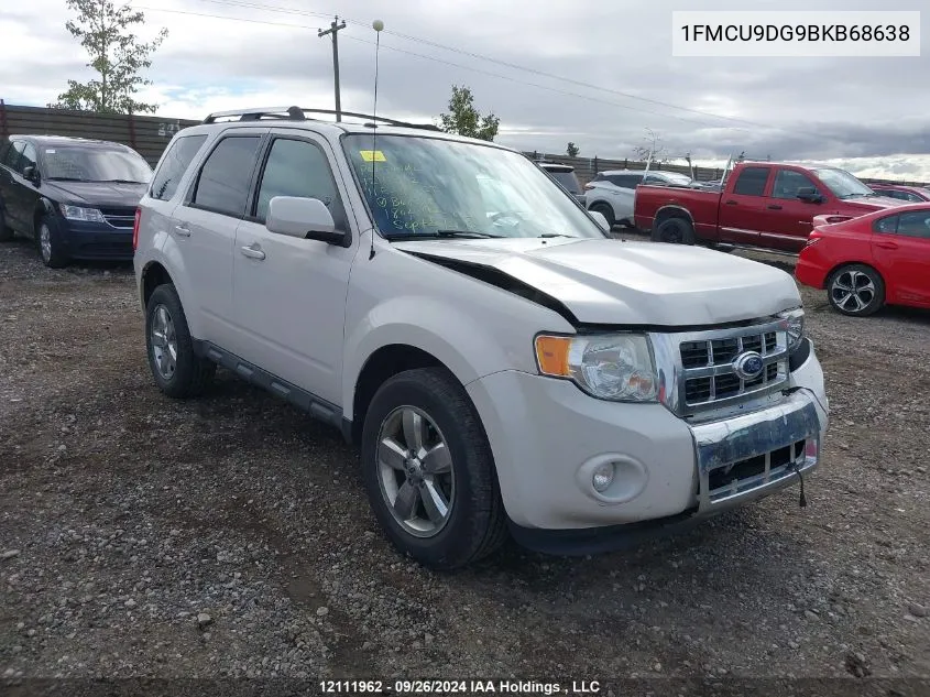 2011 Ford Escape Xlt VIN: 1FMCU9DG9BKB68638 Lot: 12111962